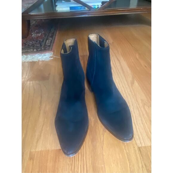 Rag & Bone Black Suede Rover Ankle Boots Sz 37.5 - Picture 7 of 8